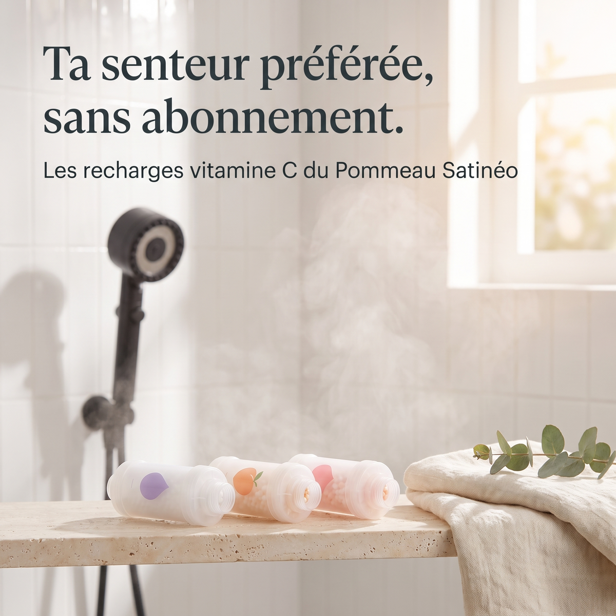 Ta senteur préférée, sans abonnement : les recharges vitamine C du Pommeau Satinéo